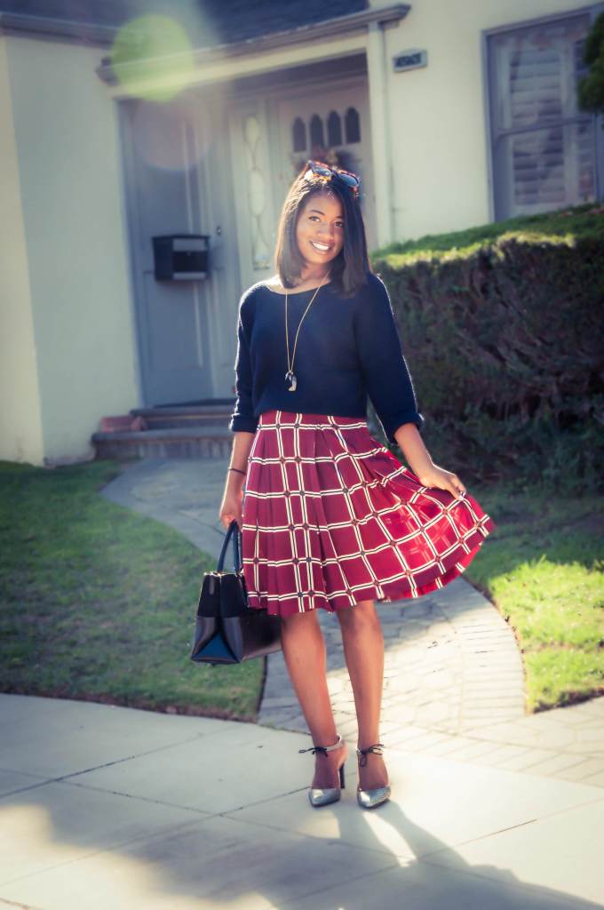 Zara Pleated Skirt - Downtown Demure
