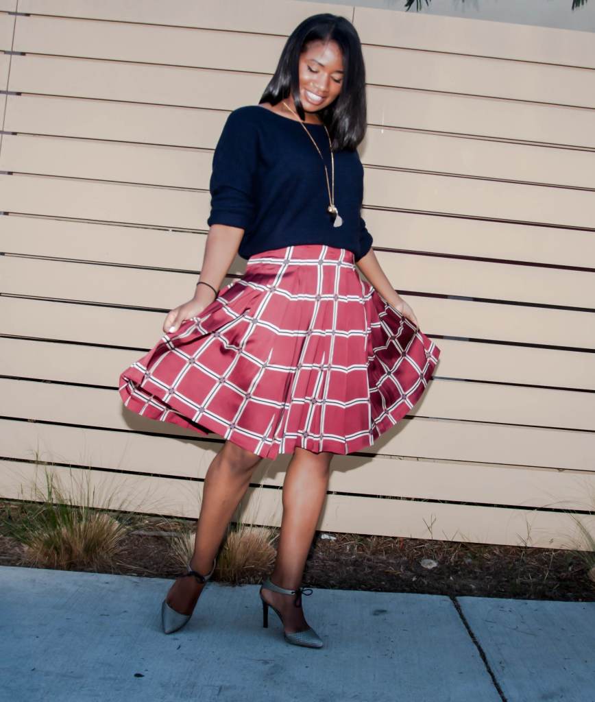 Zara Pleated Skirt - Downtown Demure