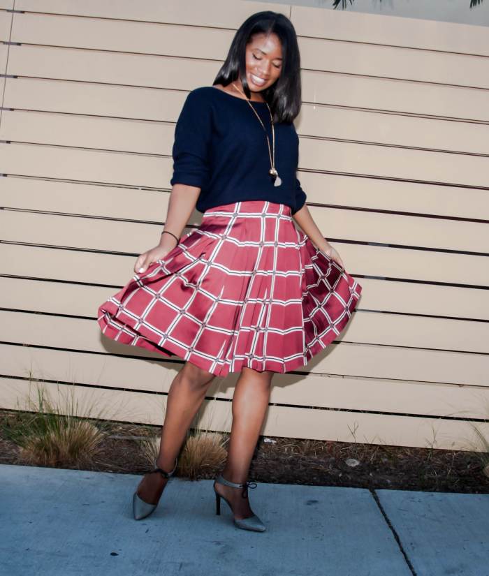 Pleated Skirt - Downtown Demure