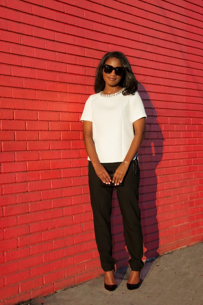 Casual Chic Dressy Sweatpants Look #2 - Downtown Demure