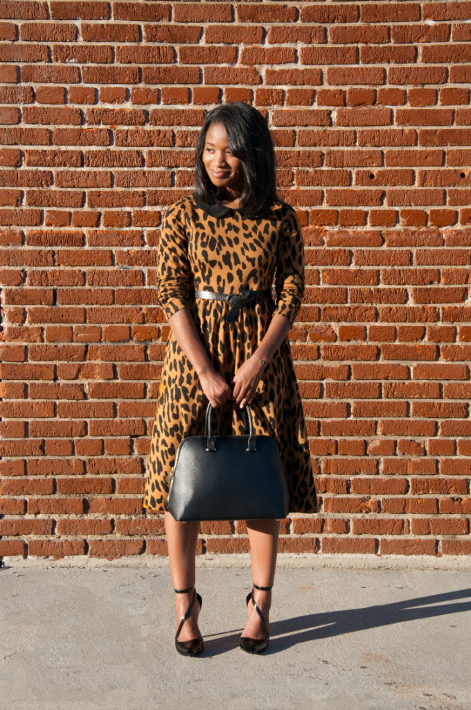 Leopard Dress via Dainty Jewells 3 - Downtown Demure