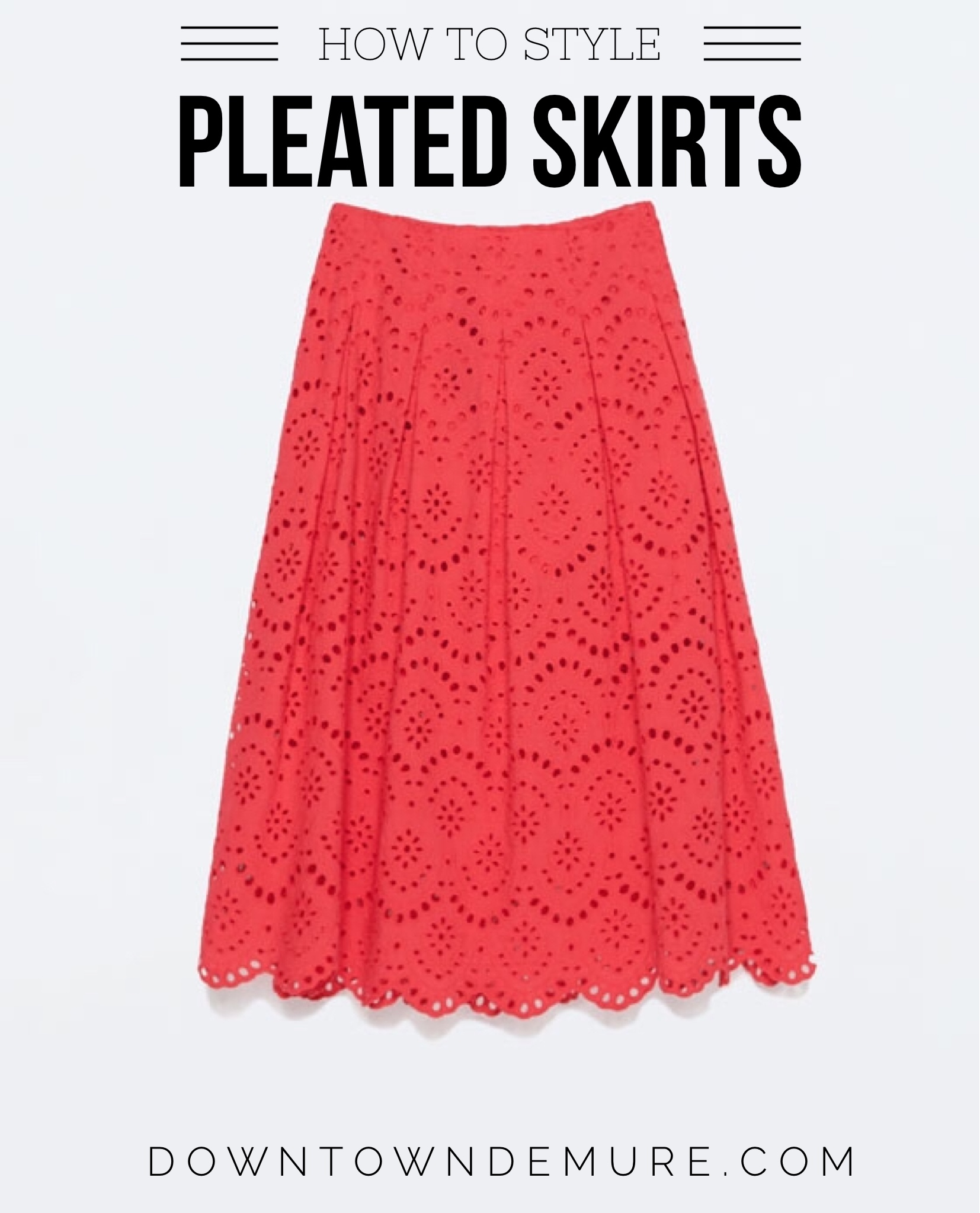 How to style a pleated skirt - downtown demure