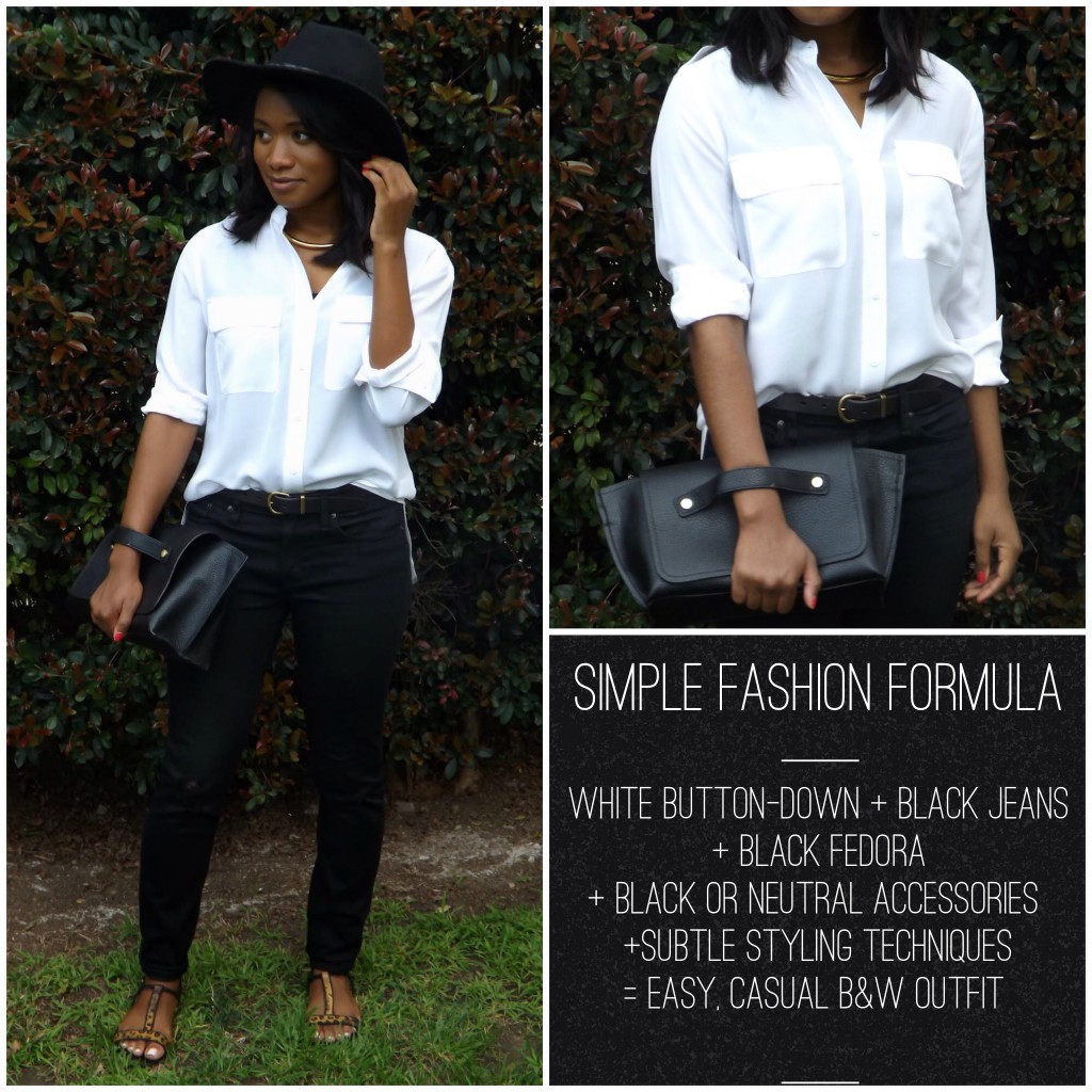 how to style a white button down via downtown demure