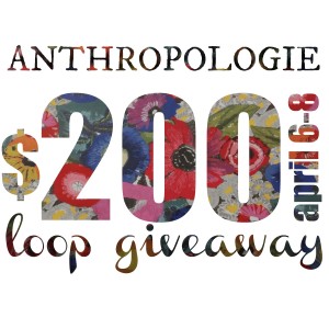 Anthropologie Loop Giveaway via Downtown Demure