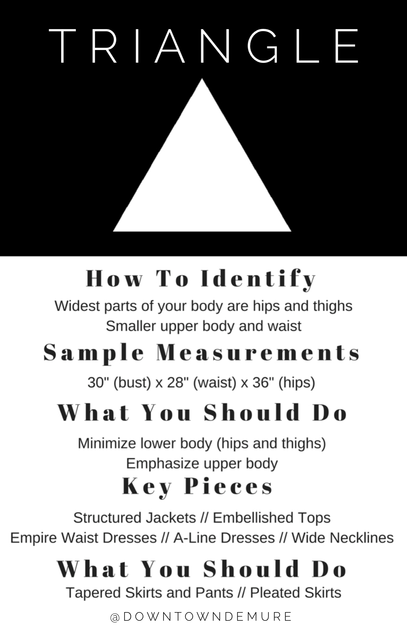 Style Tips for Women with Triangle Bodies