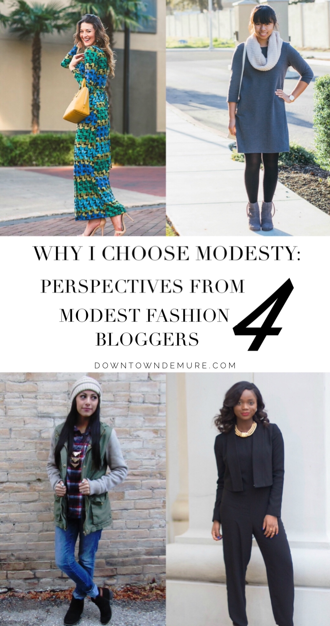 Thoughts on modesty from 4 modest fashion bloggers - Downtown Demure