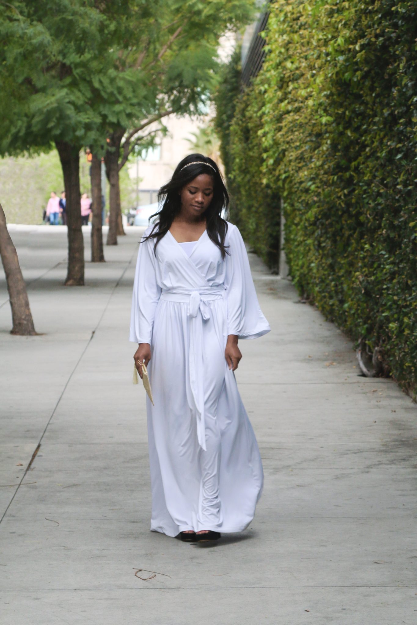 Downtown Demure x GCGme - White Maxi Dress